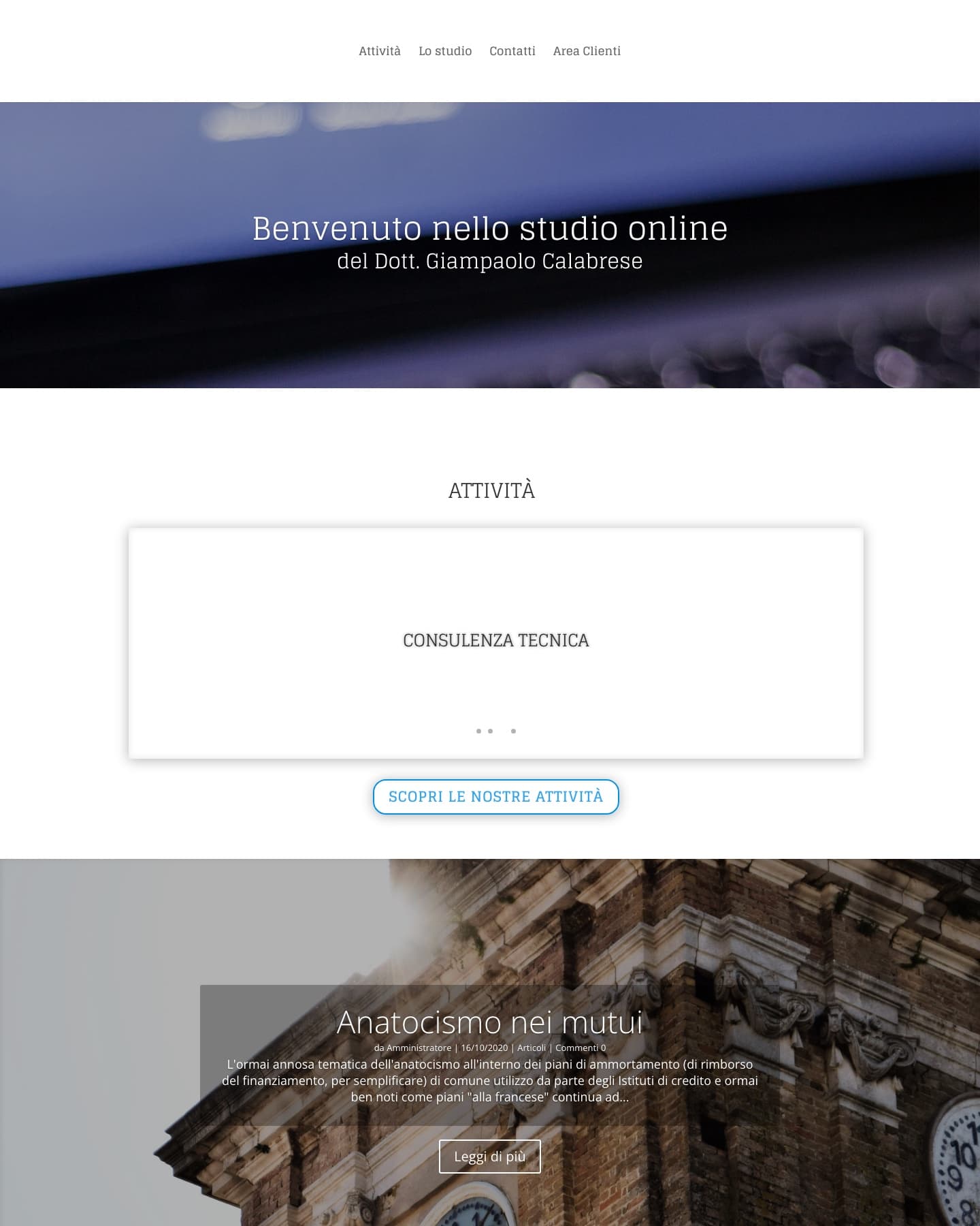 Anteprima del progetto Calabrese Commercialisti